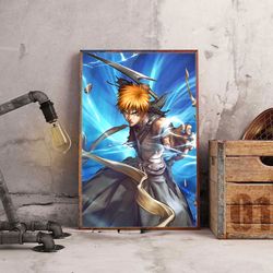 anime poster, bleach poster, wall art, wall decor, prints, home decor, battle of the hollows prints