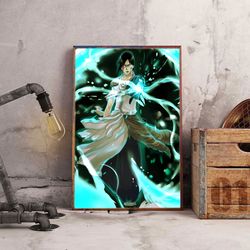 anime poster, bleach poster, wall art, wall decor, prints, home decor, the will to protect wall decor
