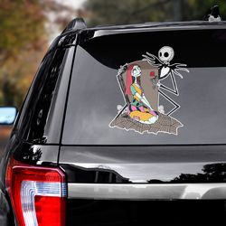jack skellington sticker, jack skellington decal, movie decal, movie sticker, nightmare decal, character movie car decal