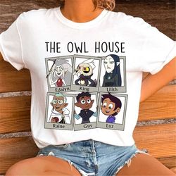 the owl house shirt, hexside school of magic shirt, owl house friends shirt, the owl house characters, boiling isles tee