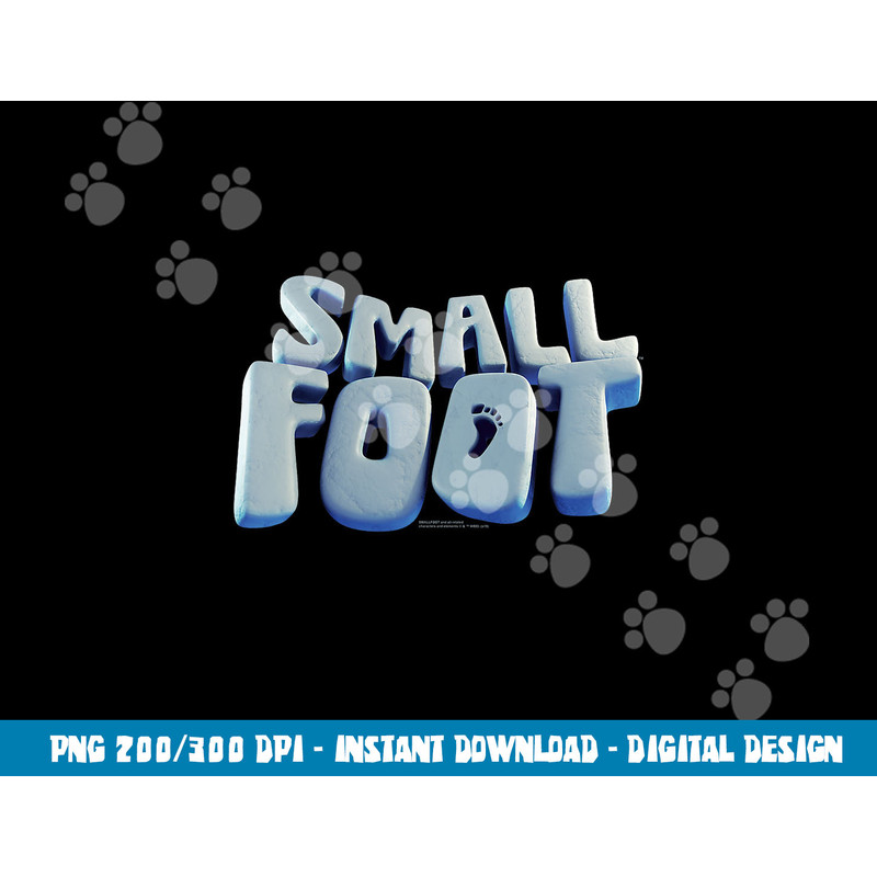 Smallfoot Logo png, sublimation .jpg