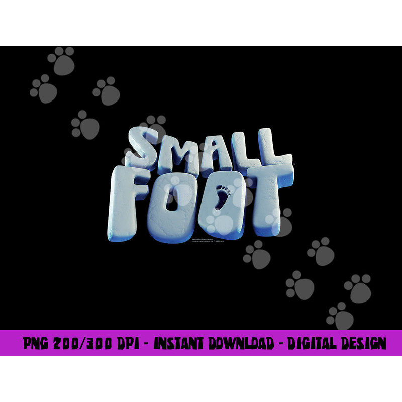 Smallfoot Logo  png, sublimation .jpg