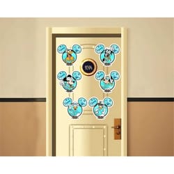 custom mickey and friends disney cruise 25th silver anniversary at sea magnets for cruise ship stateroom doors, family c