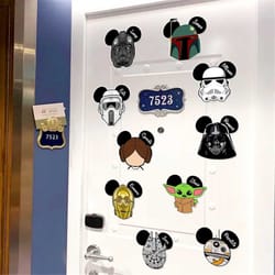 personalized mickey ears disney star wars inspired magnets for cruise ship stateroom doors, disney family cruise door de