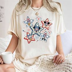 retro mickey and friends checkered 4th of july shirt, disney 4th of july shirt, independence day shirts, disney america