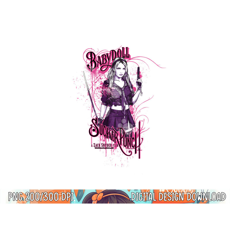 Sucker Punch Babydoll Longsleeve T Shirt Long Sleeve png, sublimation .jpg