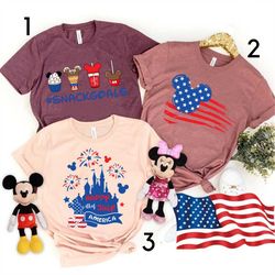 disney 4th of july shirt, america patriotic shirts, independence day shirt, us flag disney castle shirt, disney world di