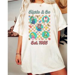 vintage mario co est 1985 shirt, the super mario bros movie, mario trip shirt, mario 2023 shirt, mario group shirts, ret