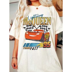 vintage disney cars lightning mcqueen shirt, disney pixar cars birthday shirt, ka chow cars land tee, disney family shir