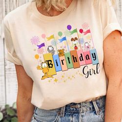 Garfield Custom Birthday Shirt, Garfield Family Matching Shirt, Birthday Shirt, Garfield Party Shirt, Garfield For Famil