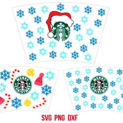 Starbucks Wrap Christmas coffe24oz SVG, Starbucks Wrap svg bundle, png