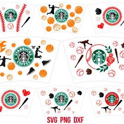 Starbucks Wrap Sport coffe24oz SVG, Starbucks Wrap svg bundle, png