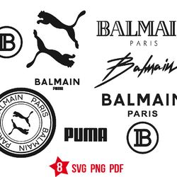 Balmain Logo svg, fashion brand svg, luxury brand svg, png