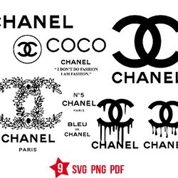 chanel logo svg, fashion brand svg, luxury brand svg, png
