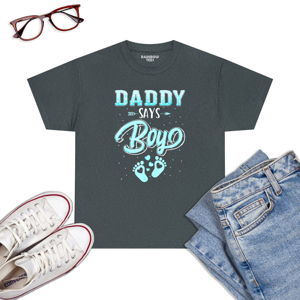 Gender-Reveal-Daddy-Says-Boy-Baby-Matching-Family-Set-T-Shirt-Dark-Heather.jpg