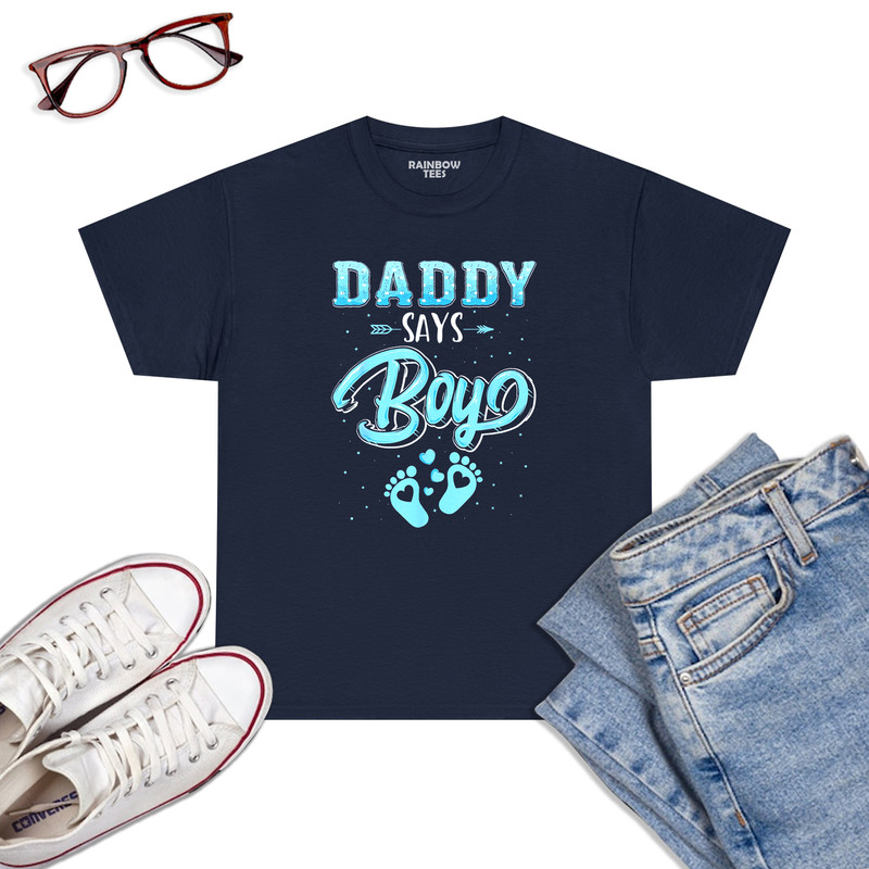 Gender-Reveal-Daddy-Says-Boy-Baby-Matching-Family-Set-T-Shirt-Navy.jpg