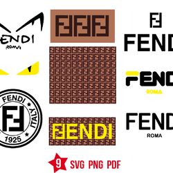 fendi logo svg, fashion brand svg, luxury brand svg, png