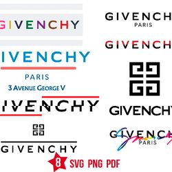 givenchi logo svg, fashion brand svg, luxury brand svg, png