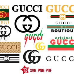 gucci logo svg, fashion brand svg, luxury brand svg, png