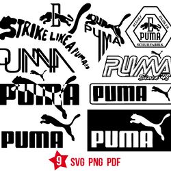 puma logo svg, fashion brand svg, luxury brand svg, png