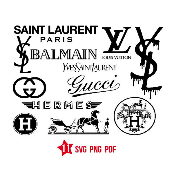 saint laurent logo svg, fashion brand svg, luxury brand svg, - Inspire ...