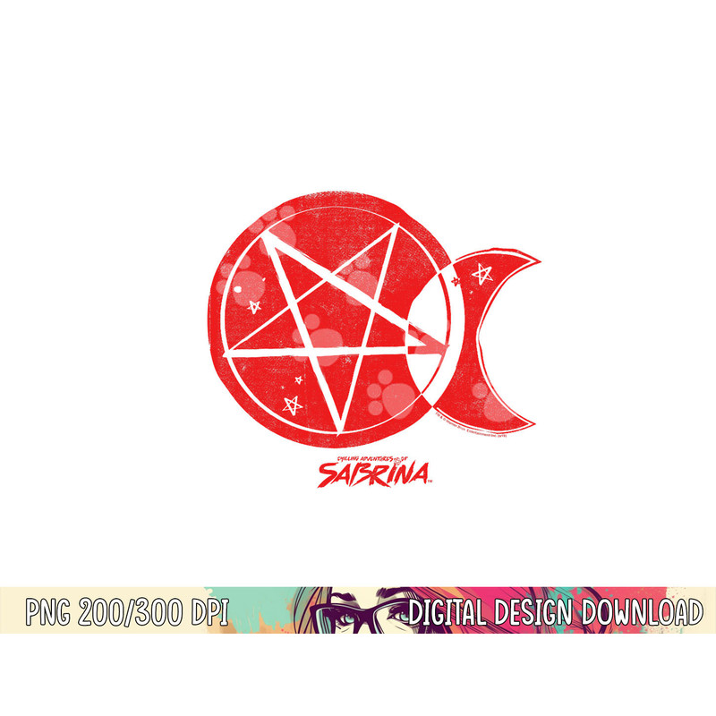The Chilling Adventures of Sabrina Dark Moon png, sublimation .jpg