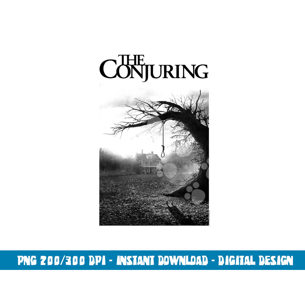 The Conjuring Poster Black & White png, sublimation .jpg