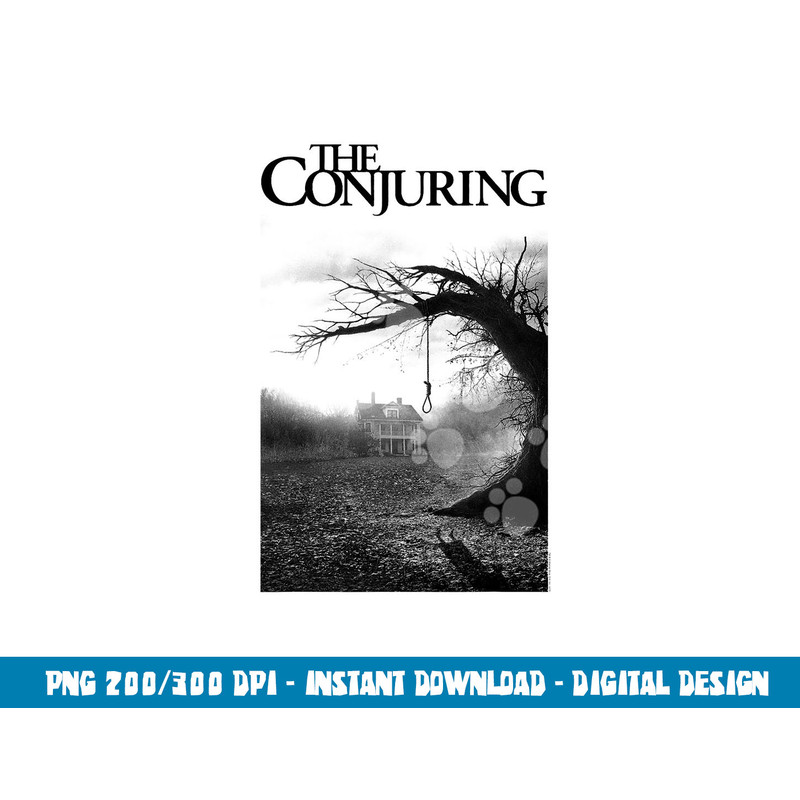 The Conjuring Poster Black & White png, sublimation .jpg