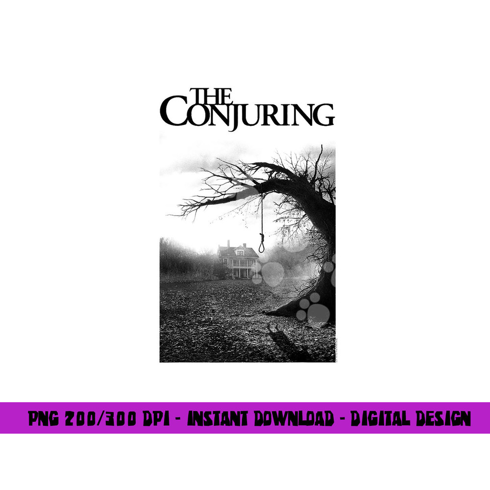 The Conjuring Poster Black & White  png, sublimation .jpg