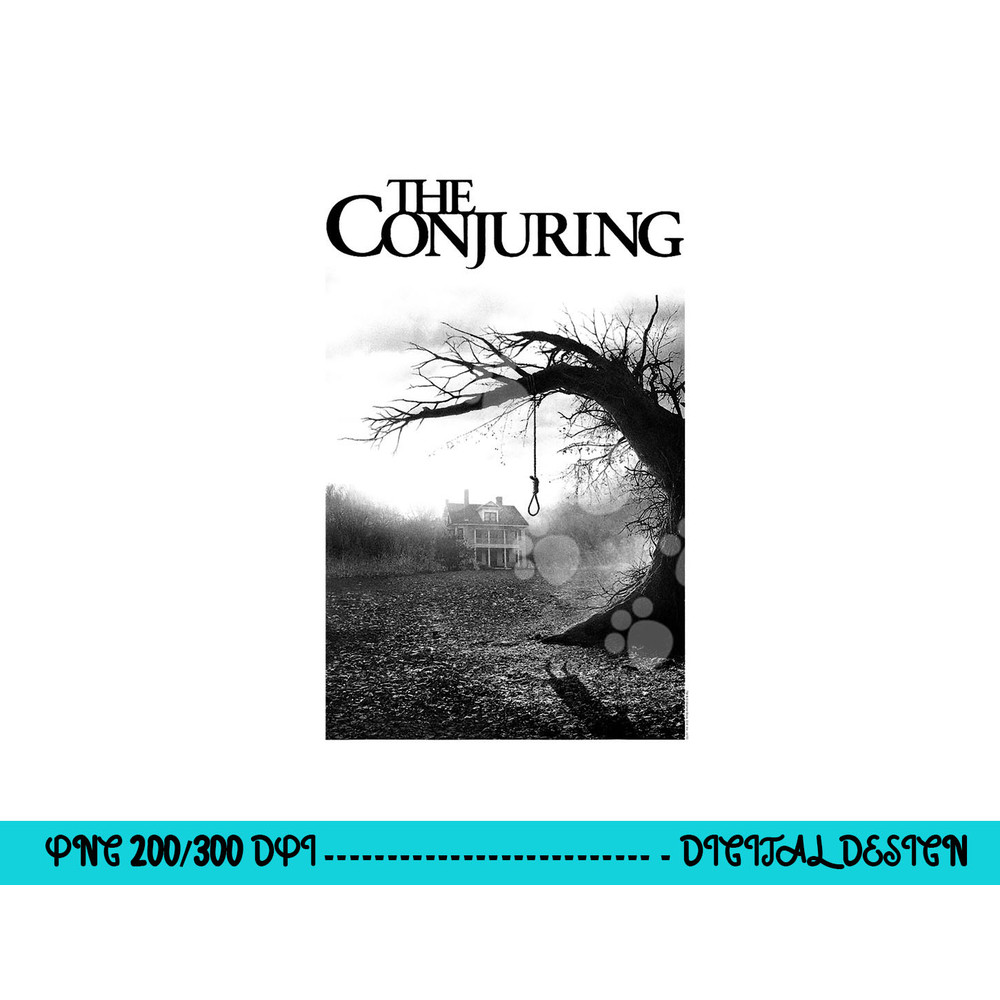 The Conjuring Poster Black & White png, sublimation .jpg