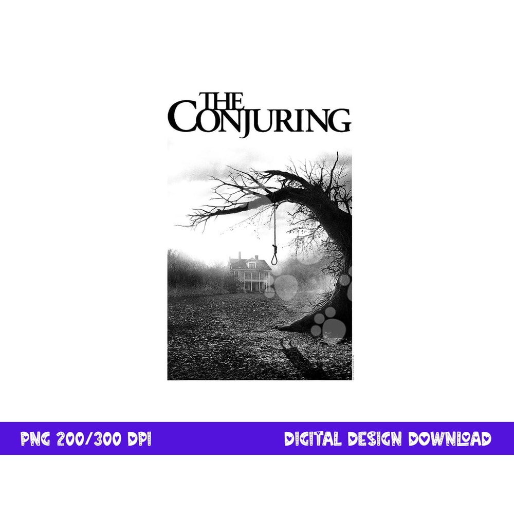 The Conjuring Poster Black & White png, sublimation .jpg