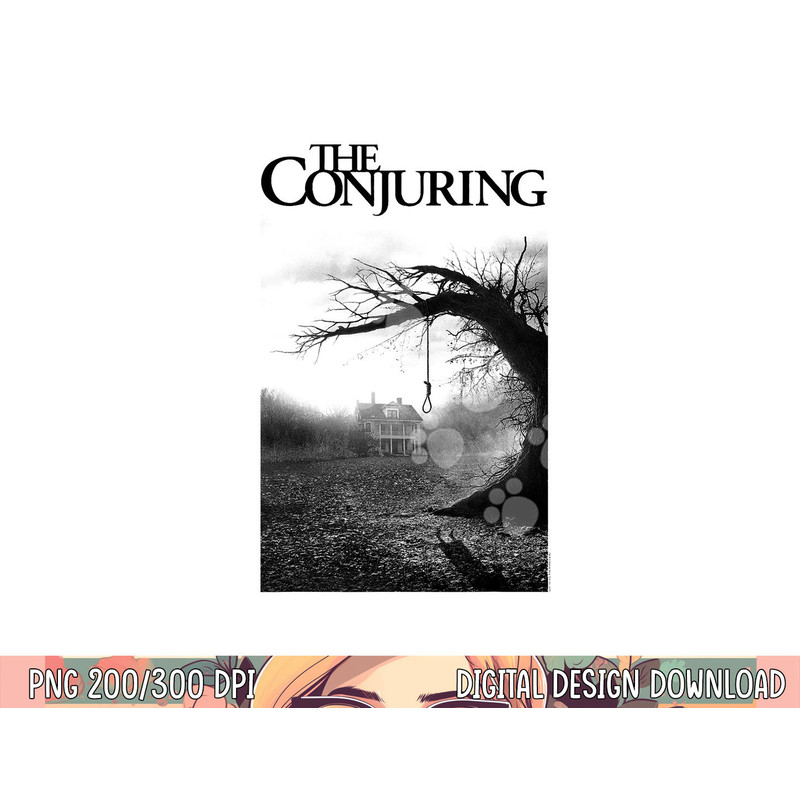 The Conjuring Poster Black & White png, sublimation .jpg