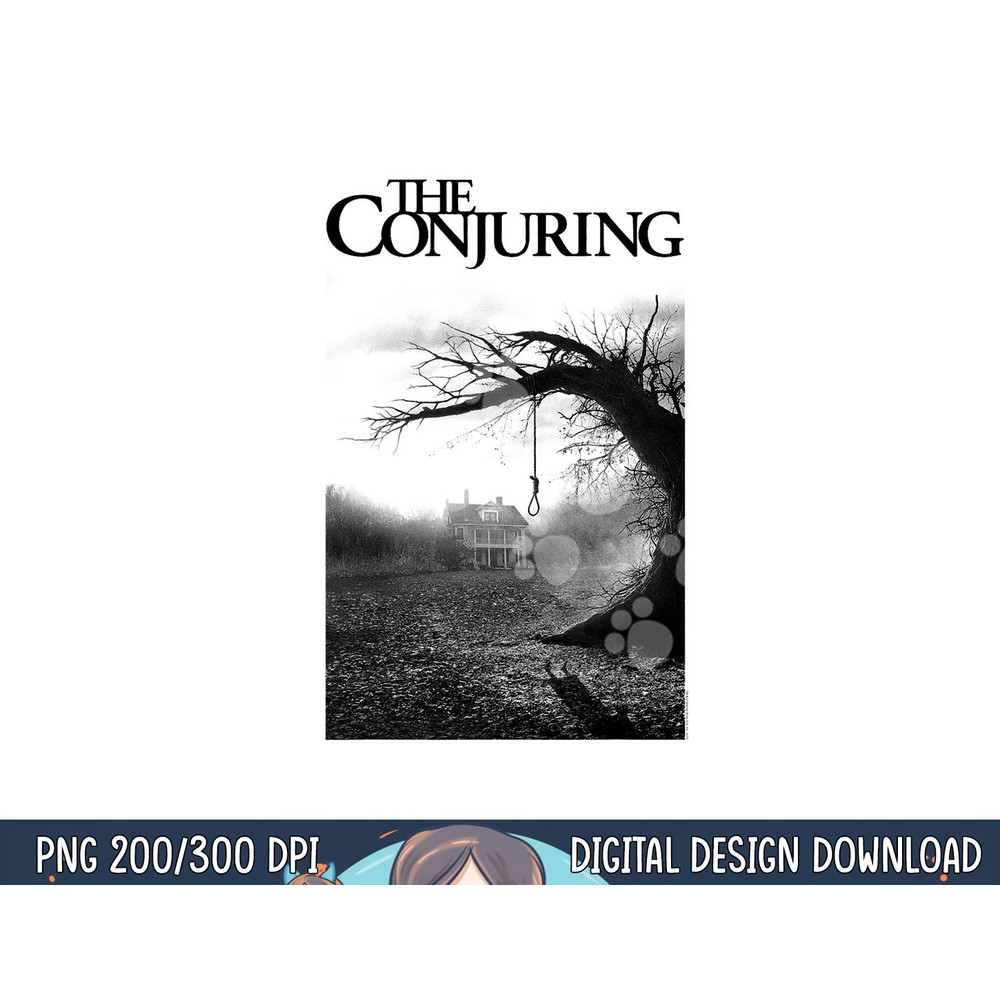 The Conjuring Poster Black & White png, sublimation .jpg