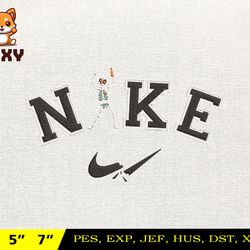 nike halloween embroidery design, halloween skeleton embroidery design, nike embroidery design, instant download