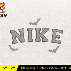 nike halloween embroidery design, halloween logo embroidery design, nike embroidery design, instant download