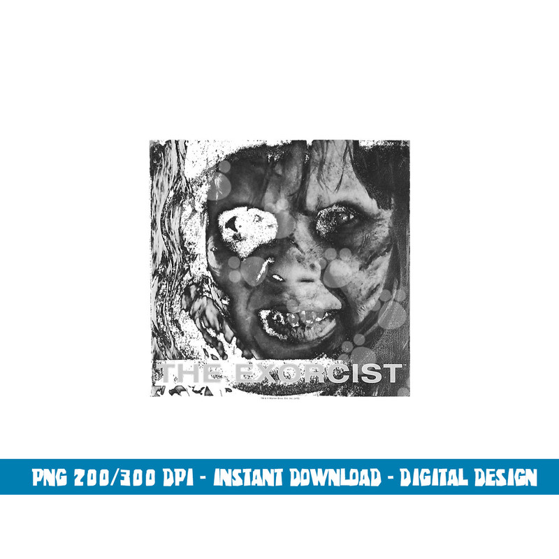 The Exorcist Regan Approach Face  png, sublimation .jpg