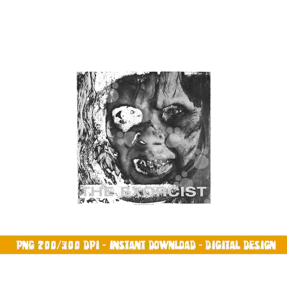 The Exorcist Regan Approach Face png, sublimation .jpg