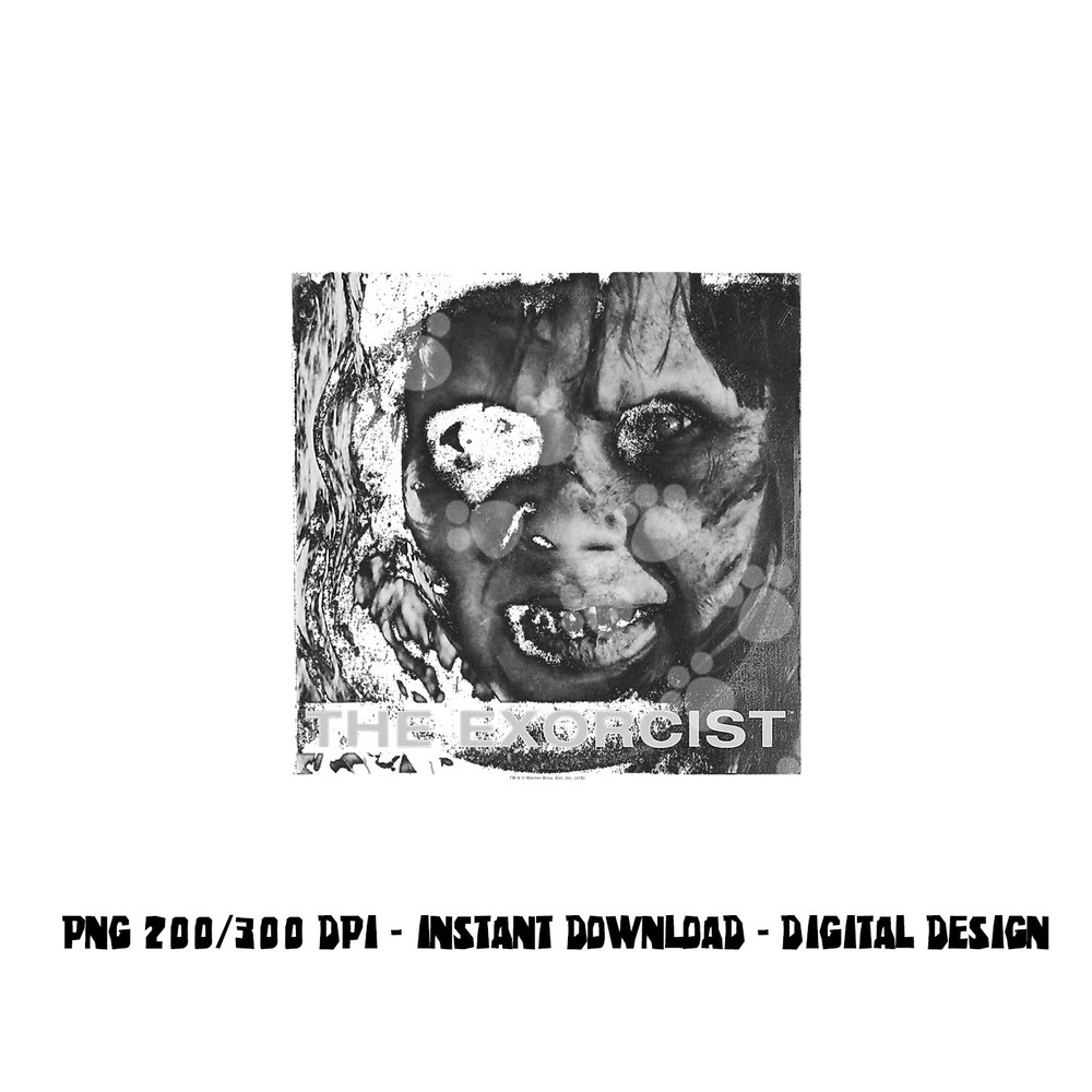The Exorcist Regan Approach Face png, sublimation .jpg