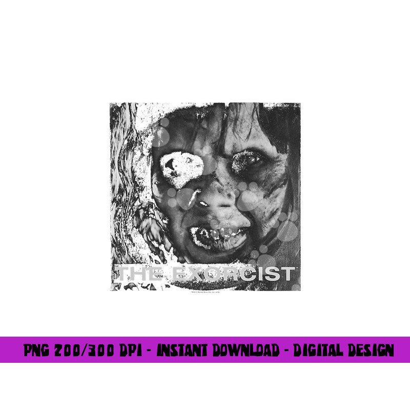 The Exorcist Regan Approach Face  png, sublimation .jpg