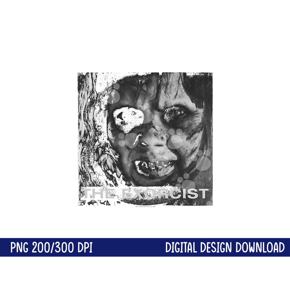 The Exorcist Regan Approach Face png, sublimation .jpg