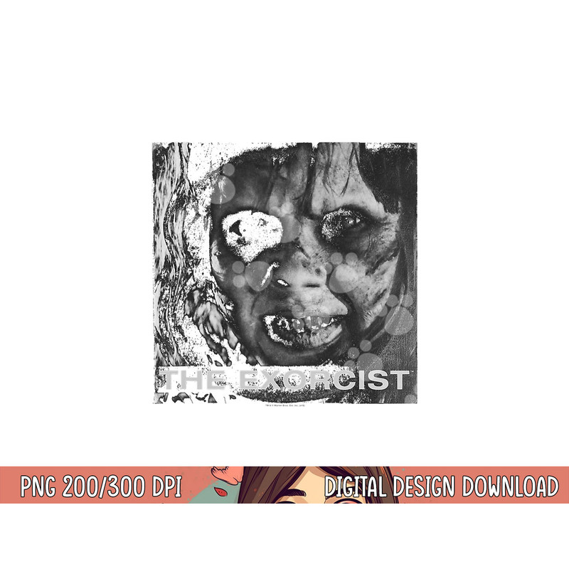The Exorcist Regan Approach Face png, sublimation .jpg