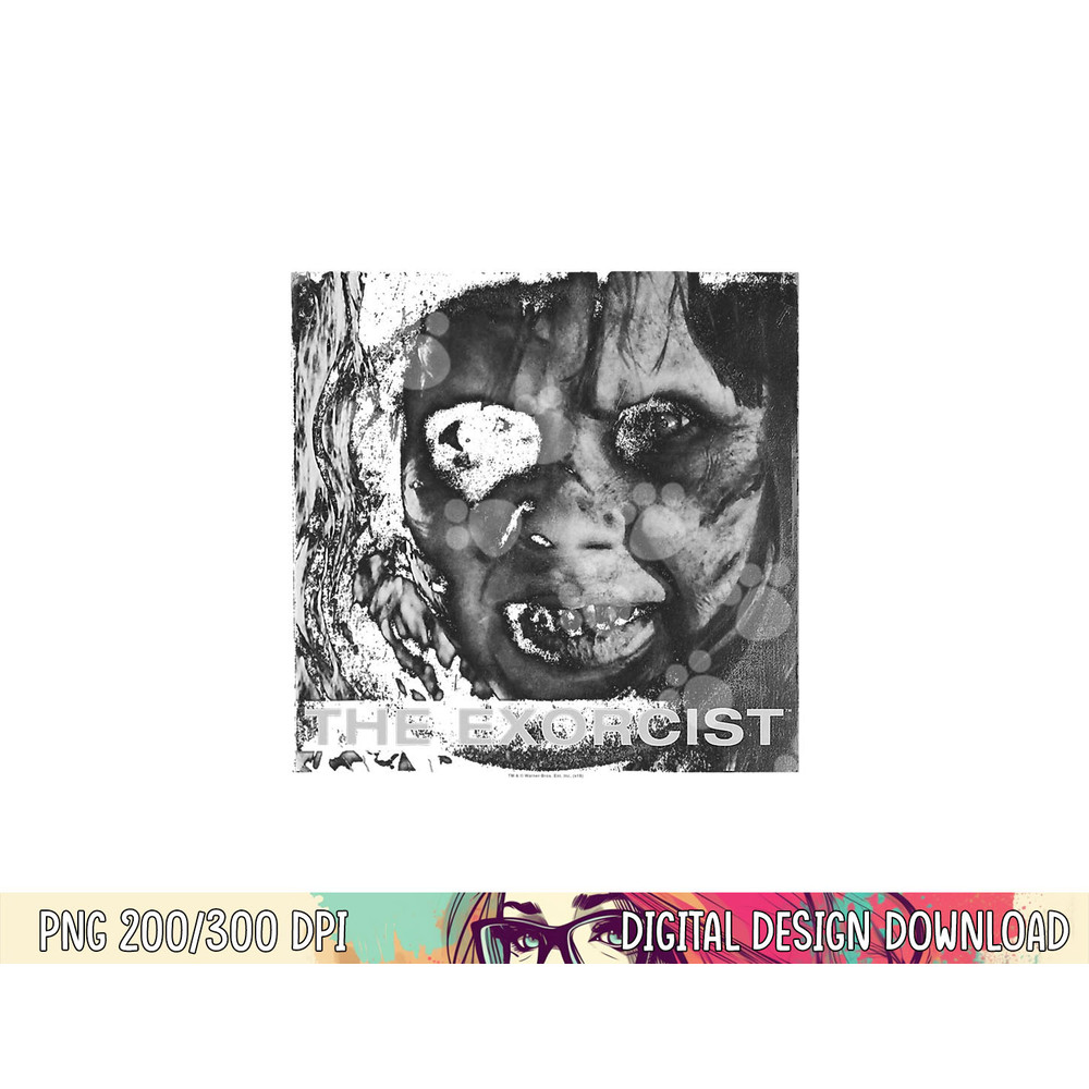 The Exorcist Regan Approach Face png, sublimation .jpg