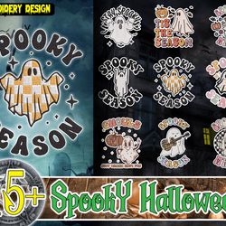 15 spooky halloween embroidery bundle, halloween embroidery bundle design, halloween design, instant download