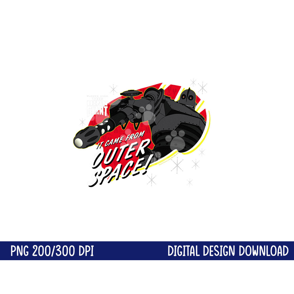 The Iron Giant Outer Space png, sublimation .jpg