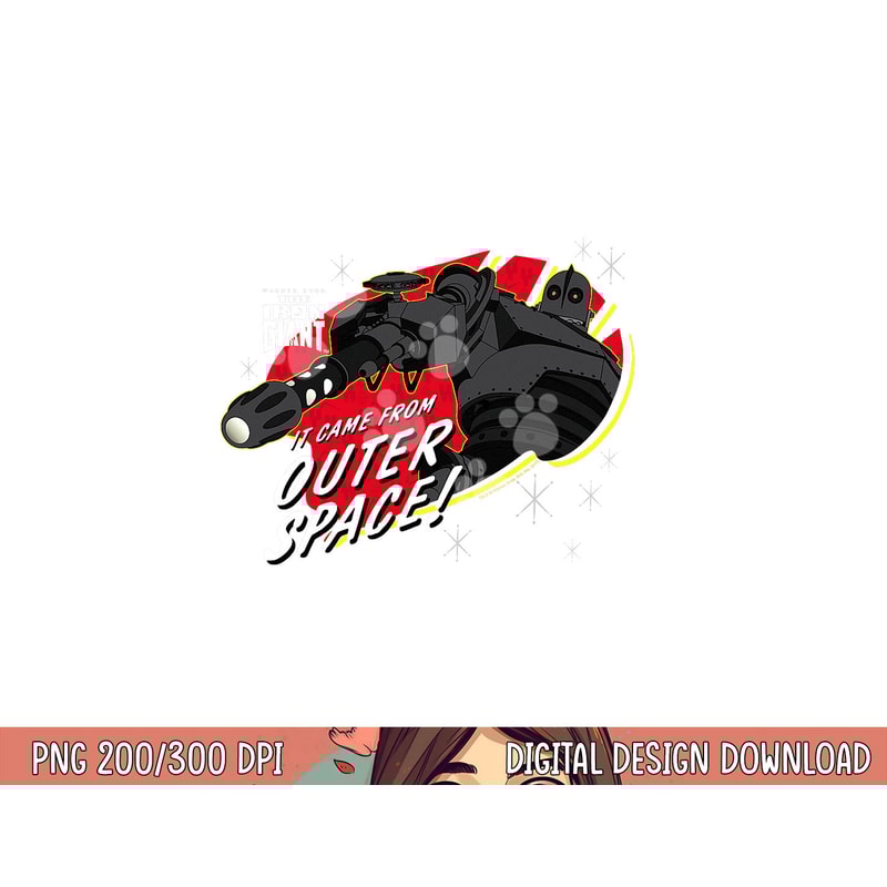 The Iron Giant Outer Space png, sublimation .jpg
