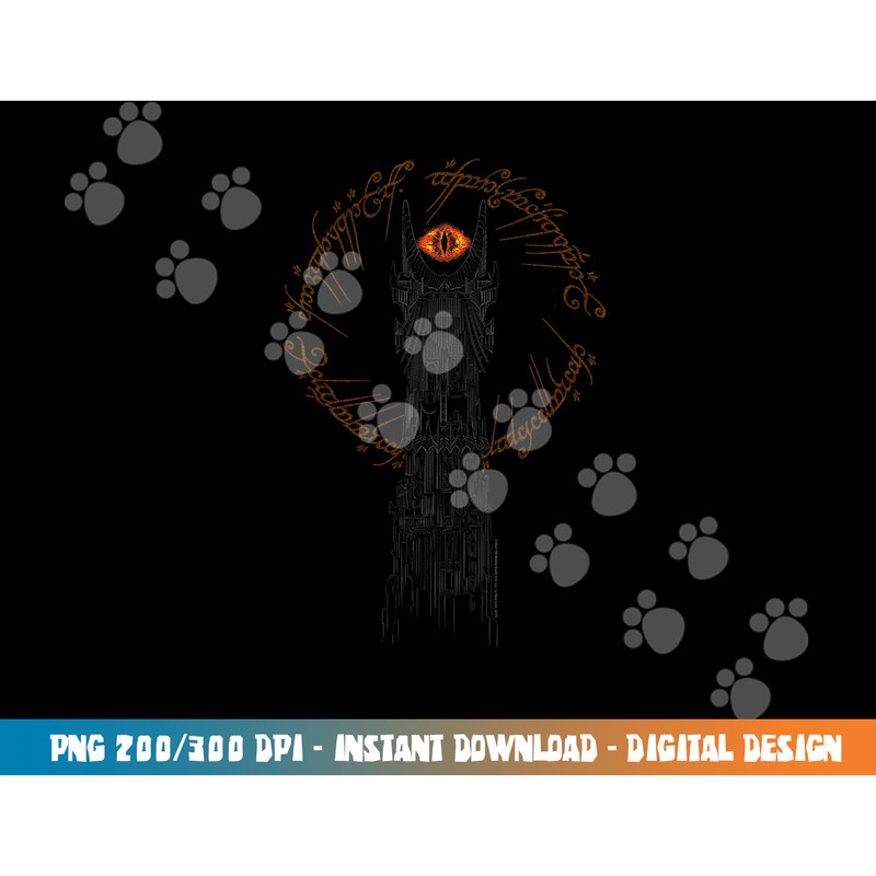 The Lord of the Rings Tower of Mordor  png, sublimation .jpg