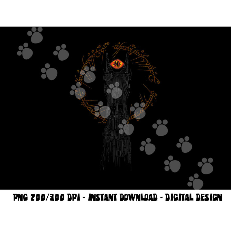 The Lord of the Rings Tower of Mordor png, sublimation .jpg