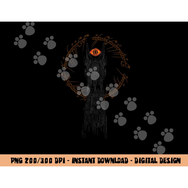 The Lord of the Rings Tower of Mordor png, sublimation .jpg