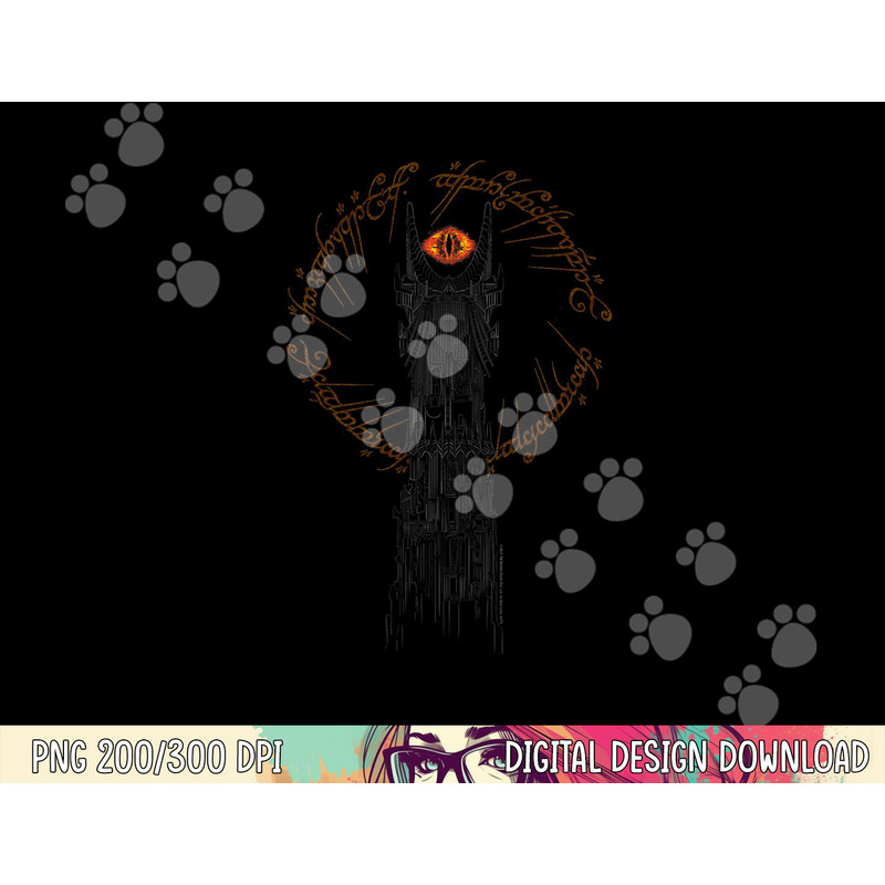 The Lord of the Rings Tower of Mordor png, sublimation .jpg