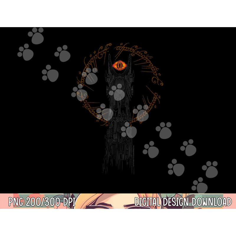 The Lord of the Rings Tower of Mordor png, sublimation .jpg